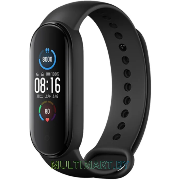 Фитнес-браслет Xiaomi Mi Smart Band 5 (черный, русская версия)